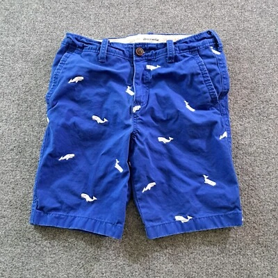 Pantalones Cortos Chinos Abercrombie & Fitch Juveniles Talla 16 Azul Estampado Ballena 30x8 Foto 1 de 4