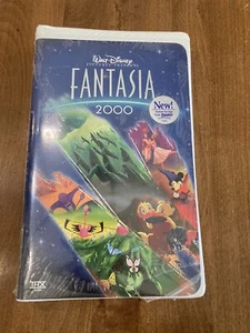 Fantasia 2000 Walt Disney VHS Clamshell - Brand New Sealed Energizer Stickers - Picture 1 of 8
