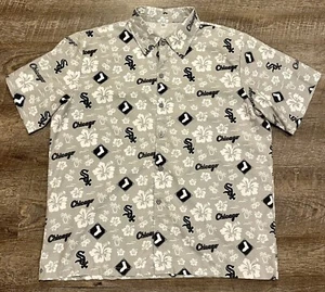 MLB Chicago White Sox Baseball Beggars Pizza Game Day Button Up Shirt Adult M - Picture 1 of 6