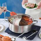 Hot Pot with Divider Two Flavor Soup Pot Tabletop Two Meal Pot Japanese Cookware