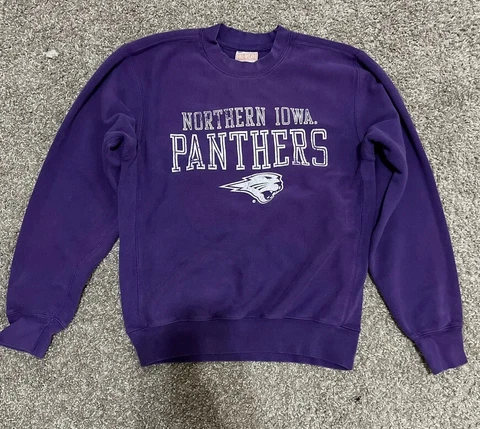 VTG Pro Weave Northern Iowa Panthers sweatshirt Sz s Cover