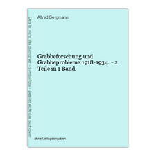 Grabbeforschung Et Grabbeprobleme 1918-1934 2 Pièces Dans 1 Band. Bergmann, Alf