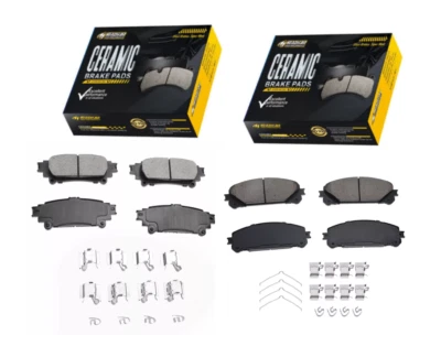 Pastillas de freno delanteras traseras de cerámica para Toyota Highlander Sienna Lexus RX350 RX450h Foto 1 de 4