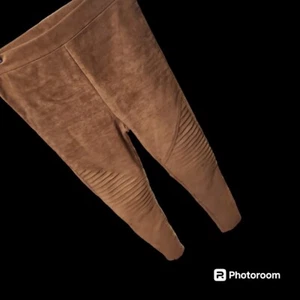Ooberswank Women’s Faux suede moto leggings in size small - Picture 1 of 4