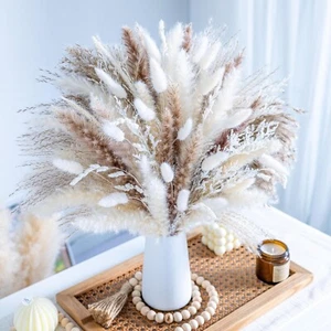 96PCS Dried Pampas Grass - Boho Home Decor & Wedding Floral Arrangements - Picture 1 of 6