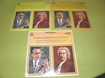 Henryk Szeryng - Violin - Bach Complete Sonatas & Partitas Vol. 1, 2 & 3 EX 3xLP - Image 1 of 4