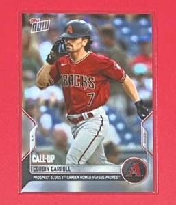 2022 MLB Topps Now Corbin Carroll Call-Up 1ST CAREER HOMER Diamondbacks #860 SP - Picture 1 of 2
