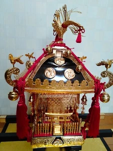 Modelo de santuario portátil, modelo espléndidamente hermoso, modelo japonés Mikoshi, raro - Imagen 1 de 21