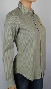 Ralph Lauren GREEN SLIM FIT BLOUSE SHIRT NWT - Picture 1 of 1