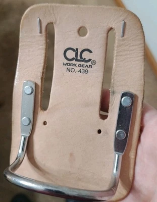 (2) Custom LeatherCraft CLC 439 Steel Loop Top Grain Leather Belt Hammer Holder - Image 1 of 4
