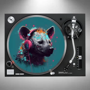 Hyena Slipmats 12" Turntable Pair or Single *Posted In Cardboard* - Picture 1 of 5