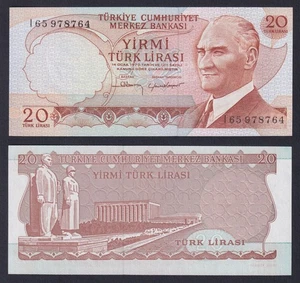 Banconota Turchia 20 lira L.1970 (1974) P.-187b FDS/UNC - Imagen 1 de 1