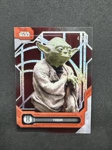 2024 Star Wars High Tek: YODA #4/5 RED ORBIT REFRACTOR Rebels - Picture 1 of 5