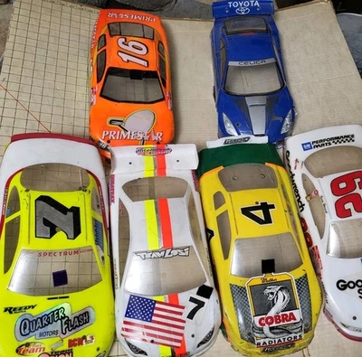 Lot Of 6 RC Car Body Shell NASCAR Losi Team Associated Earnhardt Harvick Stewart - Image 1 of 4