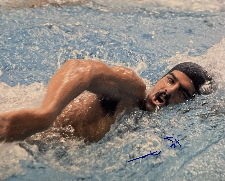 Foto assinada por Mark Spitz 8x10 lenda olímpica de natação rara 2 - Imagem 1 de 1