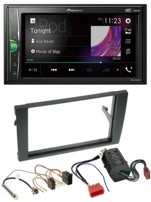 Pioneer 2DIN MP3 DAB USB Bluetooth Autoradio für Audi A4 B6 B7 00-08 Bose Aktivs - Bild 1 von 4