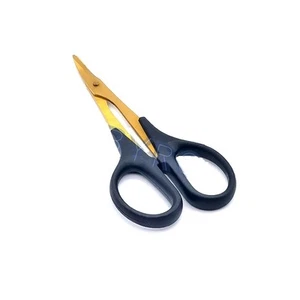 Titanium Coated Curved Scissors for RC Car Body Trim & Cutting, 10in Used - Picture 1 of 3