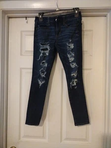 American Eagle Womens Super Stretch Denim Jeggings Jeans Size 4 - Picture 1 of 7