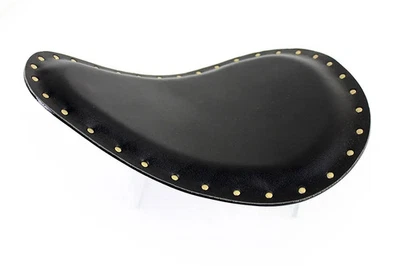 V-Twin 47-0326 Black Bates Bobber Solo Seat Riveted Harley XL FLS FXS 04-Up - Image 1 of 4