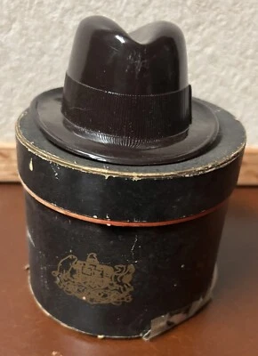 复古 STETSON 帽子 销售员 样品 微型 迷你 带盒穿 Fedora — 第 1/4 张图片