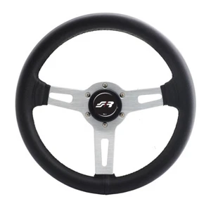 Steering Wheel EPOCA Universal Genuine Leather, Black 320mm - Simoni Racing - Picture 1 of 4