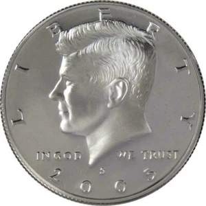 2005 S Kennedy Proof Clad JFK Half Dollar GEM Uncirculated 50(C) - Bild 1 von 2