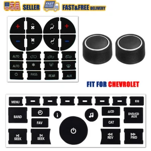 For Chevrolet Silverado/Avalanche Climate Control Button Sticker + Control Knob - Picture 1 of 49