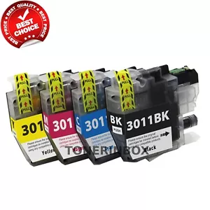 4pk For Brother LC3011 Ink Cartridge MFC-J491dw MFC-J690dw MFC-J895dw MFC-J497dw - Picture 1 of 5