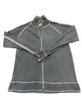 Buckle Bke Mens Gray Long Sleeve Full Zip Mock Neck Sweater Size Large