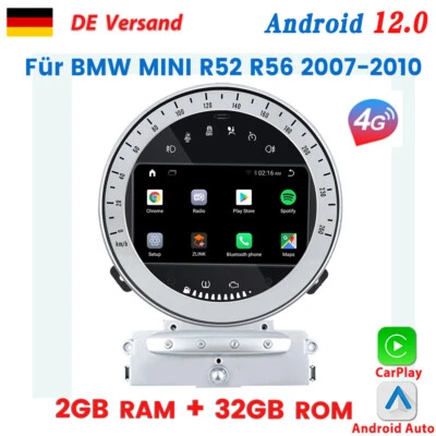 Für BMW MINI R60 2007-2010 Qualcomm Carplay 7” Autoradio GPS NAVI 4G WIFI 2+32GB - Bild 1 von 4
