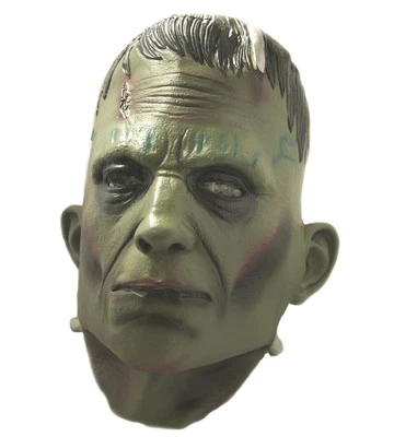Green Frankenstein Monster Mask Latex Boris Karloff Halloween Horror Cosplay - Image 1 of 4