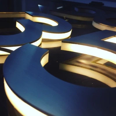 LED Illuminated Numbers House Farm Sign Stainless Steel Marine Grade 3D - Image 1 of 4