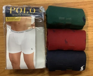 Polo Ralph Lauren Classic Fit  3 Cotton Boxer Briefs Men's  Size: Small (S) NIB - Picture 1 of 13