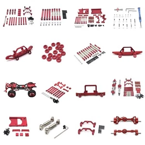 For MN 1/12 D90 D91 D96 MN98 MN99S Rc Crawler car Alloy metal upgrade parts Red - Picture 1 of 68