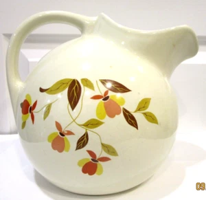 Vintage Hall's Superior Autumn Leaf Keramik Wasserkrug Krug - Bild 1 von 8