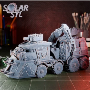 Ork War Battle Truck 28mm Resin Vehicle | Sci-Fi Wargame Miniature Model Kit - Picture 1 of 5