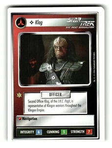 1994 Star Trek Unlimited Premiere Trading Card Personale Klag C - Foto 1 di 4