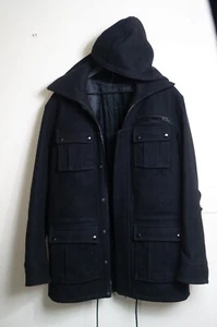 Dior Homme 2005 Hedi Slimane Wollmantel mit Kapuze - Bild 1 von 16