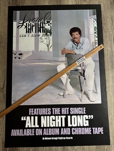 VINTAGE POSTER: LIONEL RICHIE Can't Slow Down (Original InStore Poster 1983) - Picture 1 of 7