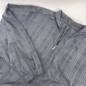 PGA TOUR Black Plaid Quarter Zip Winder breaker Size XXL - Picture 1 of 5