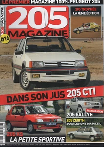 205 MAGAZIN 16 PEUGEOT 205 ZENITH PEUGEOT 205 XS PEUGEOT 205 CTI 205 TROPHEE - Bild 1 von 3