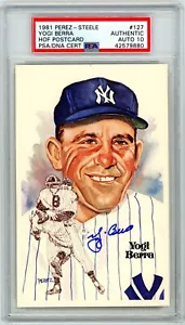 Yogi Berra Signed Perez Steele - PSA DNA 10 - Picture 1 of 1
