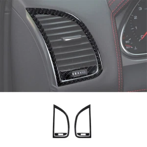 4Pcs Carbon Fiber Air Conditioning Vent Outlet Cover Trim For Audi Q7 2007-2015 - Picture 1 of 13