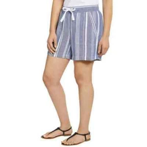 Nautica Damen Leinenmischung Pull-On Short satellblau M - Bild 1 von 3