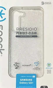 Speck Presidio Perfect-Clear Case For Samsung Galaxy S23+-Clear - Picture 1 of 2