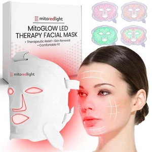 Mito Rotlicht - MitoGLOW Rotlichttherapie Maske - Rotlichttherapie für Gesicht - Bild 1 von 6