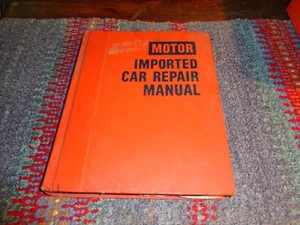 Motor Imported Car Repair Manual Hardcover 4th Edition 1981 GOOD CONDITION - Picture 1 of 6