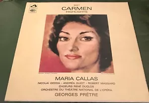 Maria Callas Bizet Carmen Highlights Georges Pretre HMV vinyl - Picture 1 of 5
