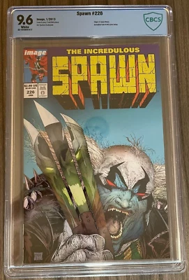 Spawn # 226 2013 CBCS 9.6 1st Print Incredible Hulk 340 Homage Not CGC - Image 1 of 2