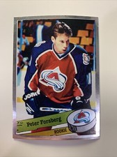1995-96 Panini Hockey Stickers FOIL #299 Peter Forsberg RC Rookie Colorado Avs